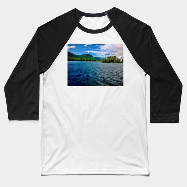 Lake George NY, Adirondacks Baseball T-Shirt by Dillyzip1202